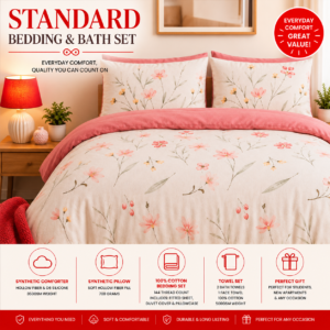 חבילת מיטה ומצעים סטנדרט - Standard Dorm Package